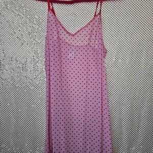 Sweetbb Pink Heart Pattern Chemise